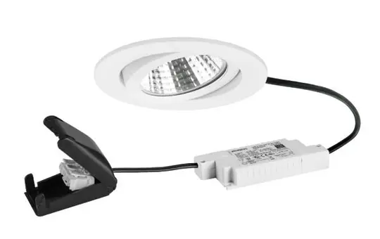 BRUMBERG 39463173 LED-Einbaustrahlerset BB03 dimmbar, Anschlussbox | strukturweiß