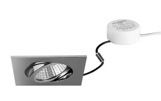 BRUMBERG 40365023 LED-Einbaustrahlerset BB05 Phasenabschnitt dimmbar (Rundkonverter) | chrom glänzend