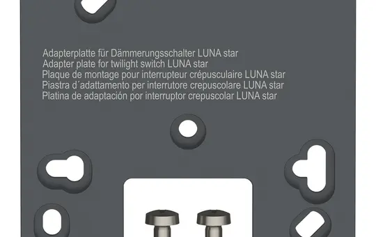 THEBEN Adapterplatte Luna Star AN Adapterplatte LUNA star für Dämmerungsschalter LUNA star