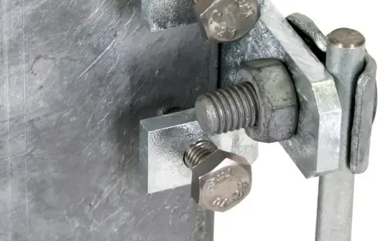 DEHN 372210 Anschlussklemme für Stahlträger waagrecht mit Klemmbock | 3-18 mm