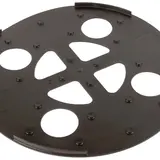 DEHN ULP KS D370 SW Unterlegplatte für Betonsockel groß | schwarz | Ø 370 mm