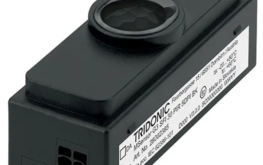 TRIDONIC 28002385 DALI2-Einbau-Präsenzmelder MSensor G3 länglich | schwarz | 5 m
