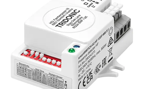 TRIDONIC 28004373 Einbau-Bewegungsmelder smartSWITCH G2 HF quer | 12 m