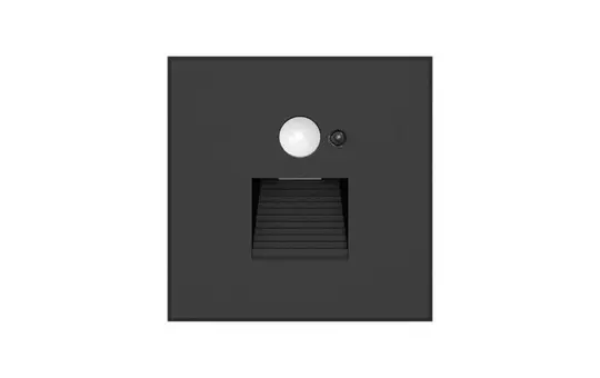 DOTLUX 6663-030080 LED-Wandeinbauleuchte EASYSTAIR 1,5 W, 3000 K, Bewegungsmelder | schwarz