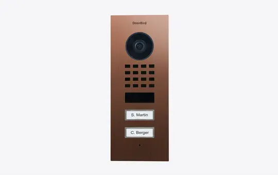 DOORBIRD D1102V-F IP-Video-Türstation D11x UP (423869646) 2-fach | bronze-optik