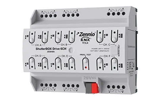 ZENNIO ZIOSHD6 ShutterBOX Drive 6 Kanäle, secure