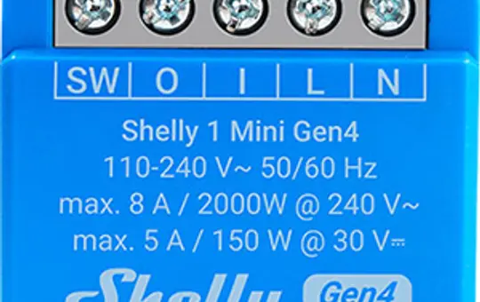 SHELLY 1 Mini Gen4 Multiprotokoll-Schaltaktor UP 1-fach, Mini