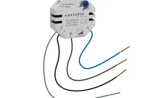 MÜLLER 873 030 led UP-Dimmer 230 V, 50-60 Hz, für LED Lasten: 4-100/350 W