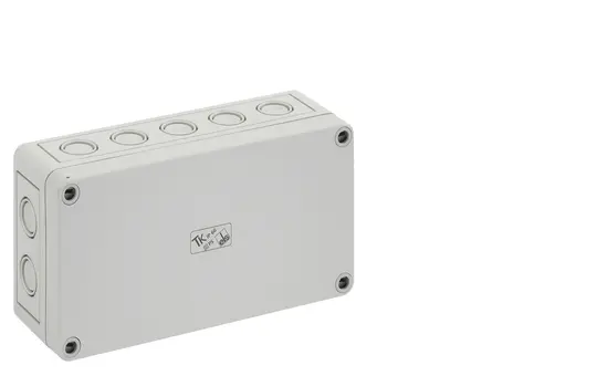 SPELSBERG TK PS 1809-6-m Leergehäuse TK 180x94x57 mm, Polystyrol, Ausschlagmembranen | grau