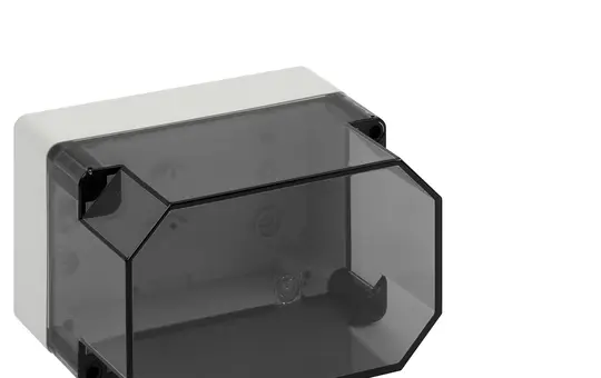 SPELSBERG TK PS 1811-13f-to Leergehäuse TK 180x110x137 mm, Polycarbonat | grau/transparent