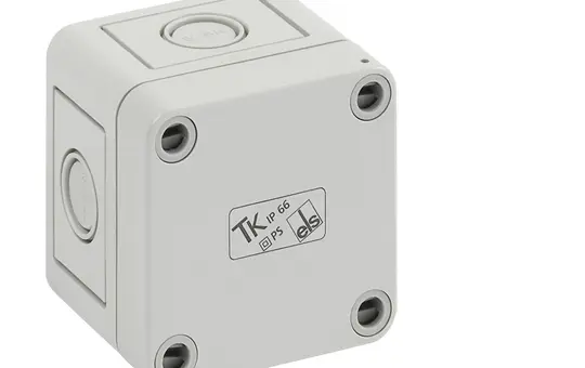 SPELSBERG TK PS 77-6-m Leergehäuse TK 65x65x57 mm, Polystyrol, Ausschlagmembranen | grau