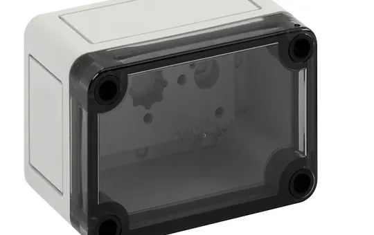 SPELSBERG TK PS 97-6-to Leergehäuse TK 94x65x57 mm, Polycarbonat | grau/transparent