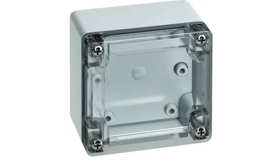 SPELSBERG TG PC 88-6-to Leergehäuse TG 84x82x55 mm, Polycarbonat | grau/transparent