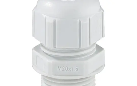 SPELSBERG KVR M20 LG Kabelverschraubung ohne Gegenmutter M20, langes Gewinde | lichtgrau | 6-12 mm