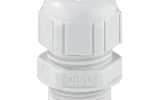 SPELSBERG KVR M50 LG Kabelverschraubung ohne Gegenmutter M50, langes Gewinde | lichtgrau | 21-34,5 mm