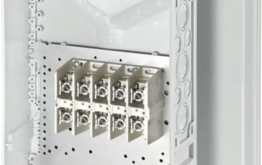 HENSEL K1205 Kabelabzweigkasten mit Klemmen Serie DK 5-polig | grau | 16-150 mm²