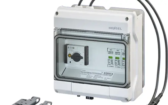 HENSEL KVPV2411 PV-Generatoranschlusskasten Typ 2 1xDC-Überspannungsableiter/Generatorfreisch.