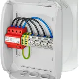 HENSEL SP2832G Überspannungsschutzgehäuse Typ 1+2 50 kA, Fernmeldekontakt | grau