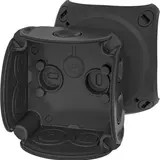 HENSEL DK0100B Kabelabzweigkasten ohne Klemmen Serie DK 84x84x55 mm | schwarz | 2,5 mm²