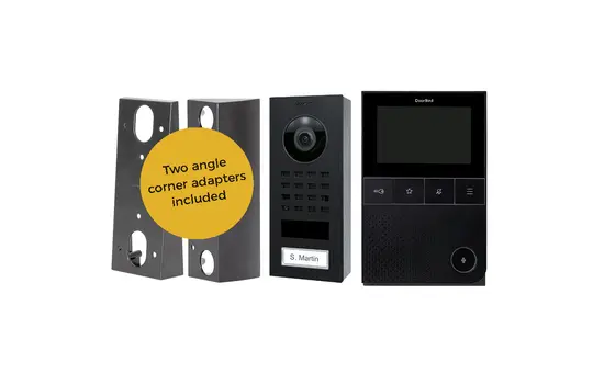 DOORBIRD D11 Business-Set Sprechanlagen Set für ein Einfamilienhaus | graphitschwarz/schwarz