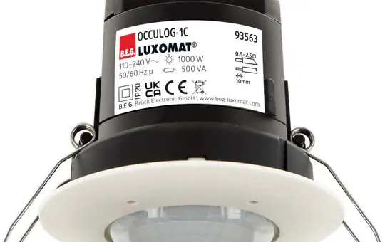 B.E.G. 93563 LUXOMAT VOC-Indikator Deckeneinbau, Luftqualität | weiß matt