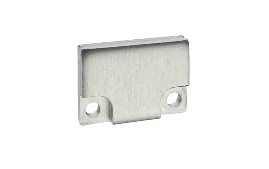 BARTHELME 62398614 Endkappe für BARdolino flach, Aluminium, inkl. 4 Schrauben