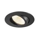 SLV 1007426 Deckeneinbauleuchte rund IP20 NEW TRIA 68 11 W, 1800-3000 K, 60° | schwarz