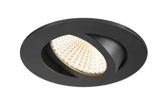 SLV 1007426 Deckeneinbauleuchte rund IP20 NEW TRIA 68 11 W, 1800-3000 K, 60° | schwarz