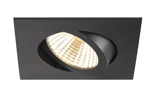SLV 1007398 Deckeneinbauleuchte eckig IP20 NEW TRIA 68 8,3 W, 3000 K, 38° | schwarz