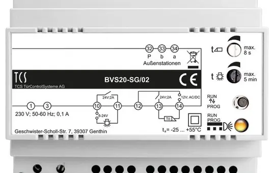TCS BVS20-SG/02 Versorgungs- und Steuergerät für Audio-Anlagen an 1 Strang