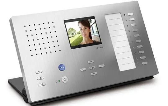 TCS CAI2210-0150 Video Innenstation Carus ADAPTO 10 Tasten, Tischgerät | silber