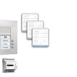 TCS PPUF03-EN/01 Audio-Set Außenstation UP PUK 3 WE, 3 Tasten, 3 Freispr. ISW6010