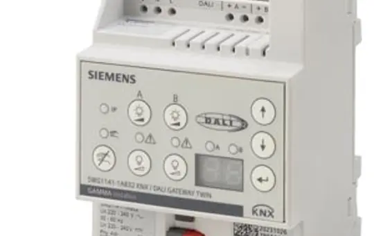 SIEMENS 5WG1141-1AB32 KNX-DALI-Gateway Twin, 2 Linien