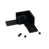 ISOLED 116056 Aufbau-Eckschiene flat 90° Track48 NV horizontal | schwarz