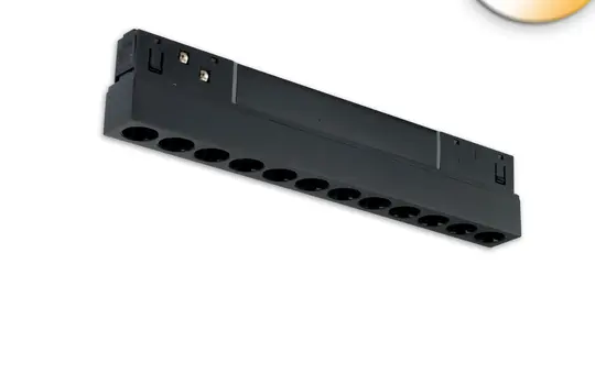 ISOLED 117233 DALI-Rasterleuchte für Track48 NV 1800-4000 K | schwarz | 22 cm