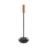 SIGOR 4564101 Akku-Tischleuchte Nucandle 1,6 W 2700K IP54 180lm Ra85 | keramikschwarz/kupfer