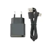 SIGOR 4590501 USB-C Ladekabel & Netzteil gewinkelt | schwarz | 1200 mm