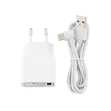 SIGOR 4590601 USB-C Ladekabel & Netzteil gewinkelt | weiß | 1200 mm