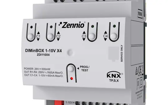 ZENNIO ZDI110X4 1-10 V-Dimmaktor 4-fach