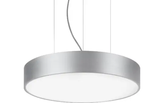 BRUMBERG 13602164 LED-Pendel-Flächenleuchte BIRO CIRCLE rund, 125 W, 14500 lm, 4000 K, direkt | strato silber | 1000 mm