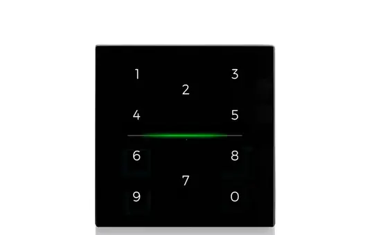 EELECTRON 9025GKP10L3 Glasrahmen für KNX-Codetastatur Standard | schwarz