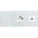 EELECTRON 9025GL10C01-B2L Bettbedienfeld 2 Steckdosen links | weiß