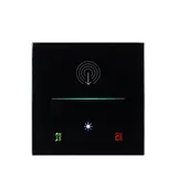 EELECTRON 9025GTH03L03 Glasrahmen für Hotelcard-Schalter RGB | schwarz
