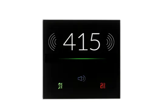 EELECTRON 9025GTR03L03 Glasabdeckung für Hotelcard-Leser RGB | schwarz
