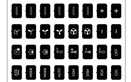 EELECTRON 9025ISC-3 Symbolbogen mit 32 Symbolen Set C | schwarz