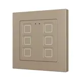 ZENNIO ZVITR55X6C KNX-Tastsensor Tecla 55 RGB 6-fach | champagner