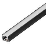 BARTHELME 62378041 Aluminiumprofil BARdolino Midi flach | schwarz | 1 m