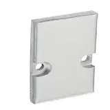 BARTHELME 62399110 Endkappe BARdolino H 2 Stück, 4 Schrauben | aluminium eloxiert
