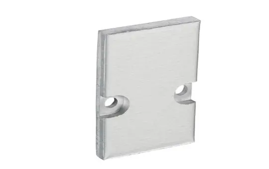 BARTHELME 62399110 Endkappe BARdolino H 2 Stück, 4 Schrauben | aluminium eloxiert