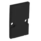 BARTHELME 62399110_9005 Endkappenset BARdolino H 2 Stück, 4 Schrauben | tiefschwarz